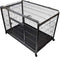 Premium Dog Crate with Wheels - Lockable